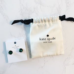 NWT Kate Spade Emerald Stud Earrings